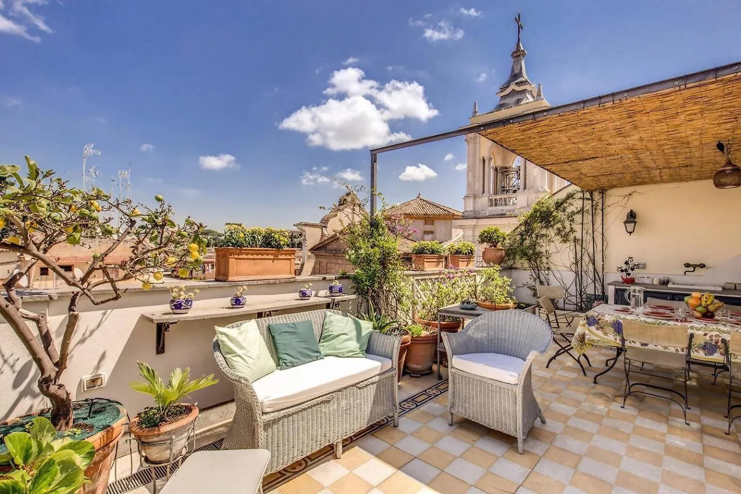 Attic With Terrace Overlooking St Peters Basilica Rome 0*,  Italy